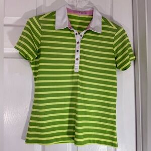 Nike Women's Dri-FIT Victory Striped Golf Polo Women’s Size Small